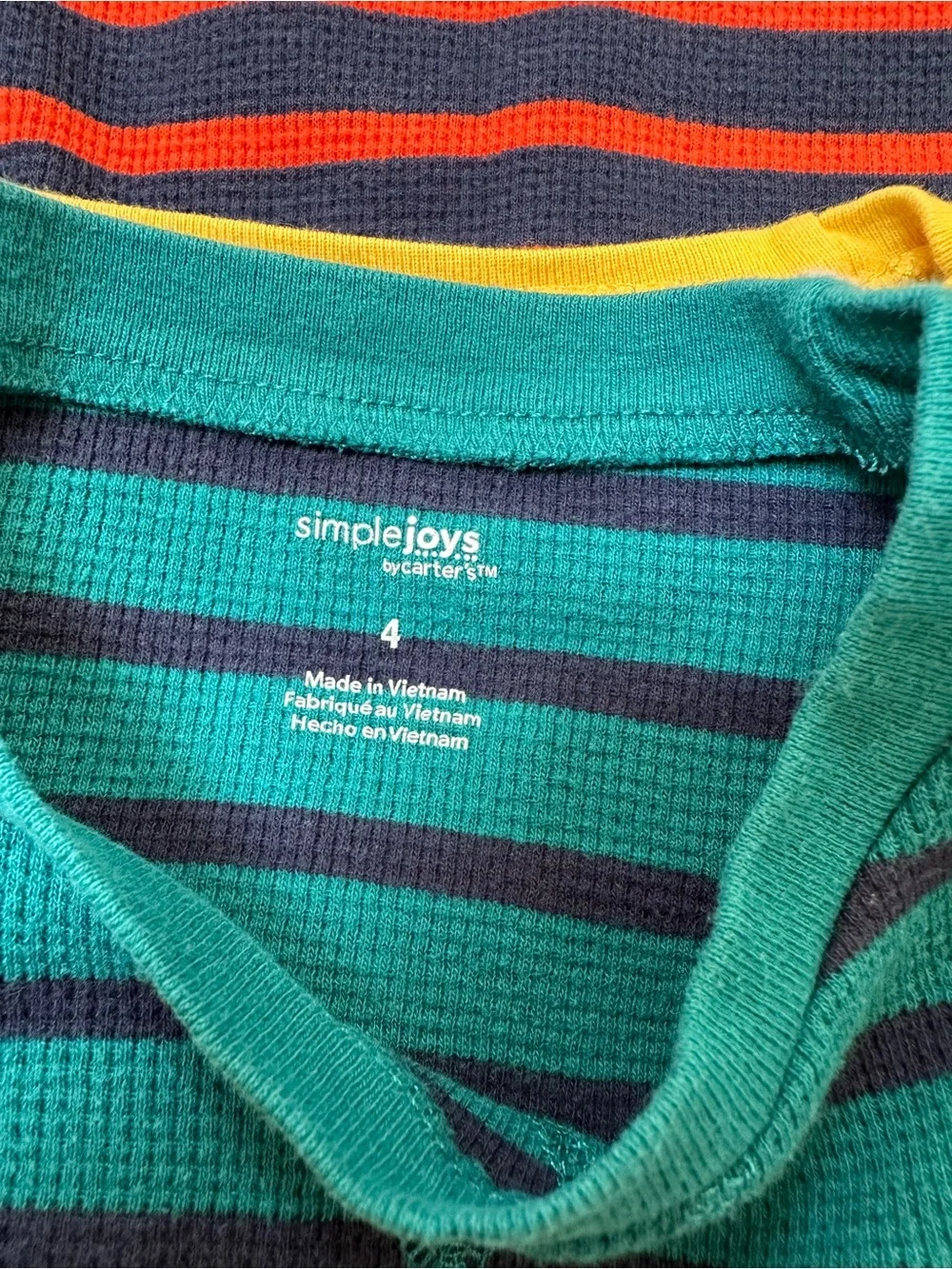 Simple joys by Carters toddler long sleeve thermal lot. Size 4.